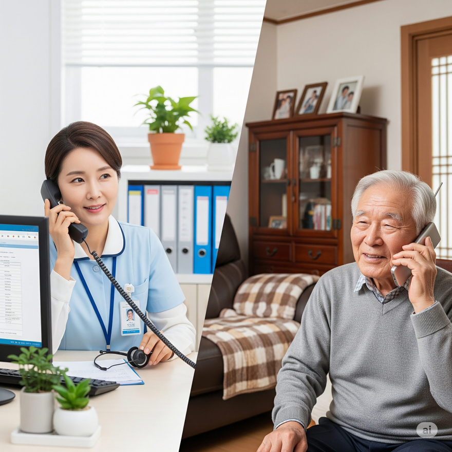 노인복지과성남시, 생활지원사 어르신 매일 안부 확인으로 폭염 속 생명 살렸다(AI 생성이미지).jpg