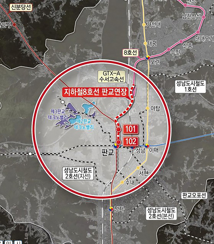 교통기획과-지하철 8호선 판교연장사업 노선도.jpg
