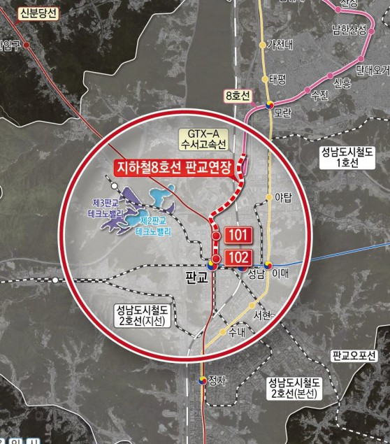 교통기획과-지하철 8호선 판교연장사업 노선도.jpg