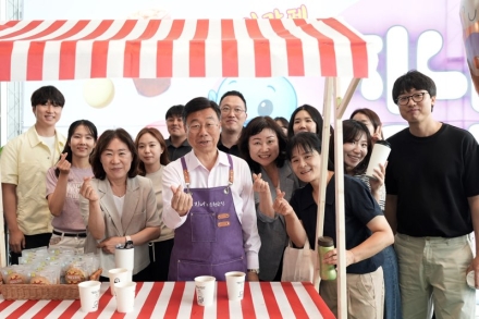 신상진 성남시장, 취임 3주년 맞아 직원 응원 카페 열어