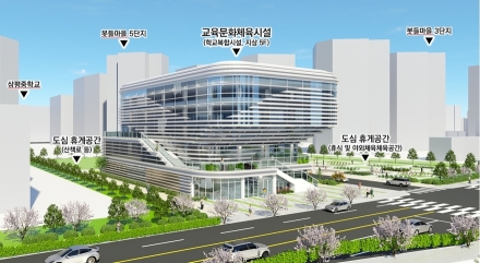 성남시 삼평동 725번지 옛 이황초 부지에 도서관, 수영장 들어선다